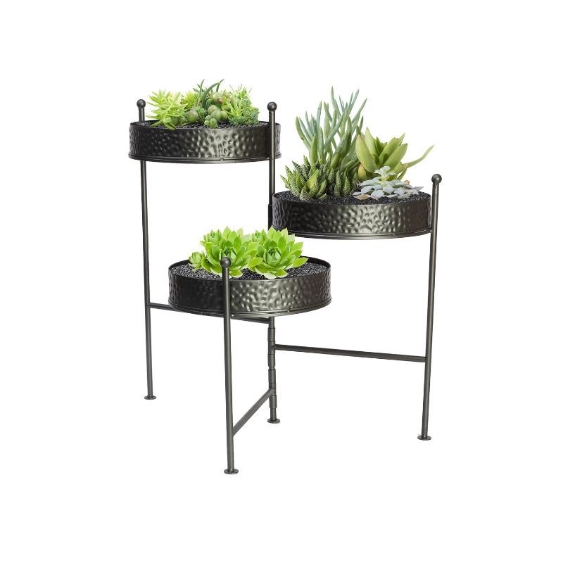 Get Three Tier Plant Stand, 21 Inch In Mi At English Gardens Nurseries |  Serving Clinton Township, Dearborn Heights, Eastpointe, Royal Oak, West  Bloomfield, And The Plymouth – Ann Arbor Michigan Areas Throughout Three Tiered Plant Stands (View 5 of 15)