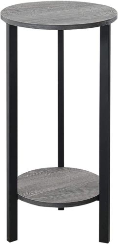 Graystone 31" Plant Stand, Weathered Gray / Black | Ebay Pertaining To Weathered Gray Plant Stands (View 7 of 15)