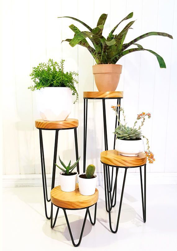 Haripin Leg Plant Stand Metal Plant Stand Plant Stand | Plant Decor Indoor,  House Plants Decor, Metal Plant Stand With Regard To Plant Stands With Side Table (View 7 of 15)