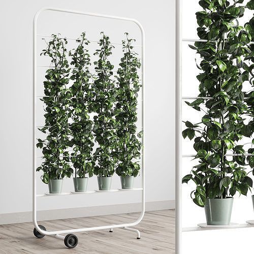 Indoor Outdoor Plant Plant Stand Ivy Shelf Metal Vase 3D Model | Cgtrader Throughout Ivory Plant Stands (View 14 of 15)