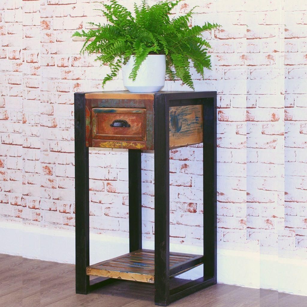 Industrial Chic Plant Stand Or Lamp Table Pertaining To Industrial Plant Stands (View 12 of 15)