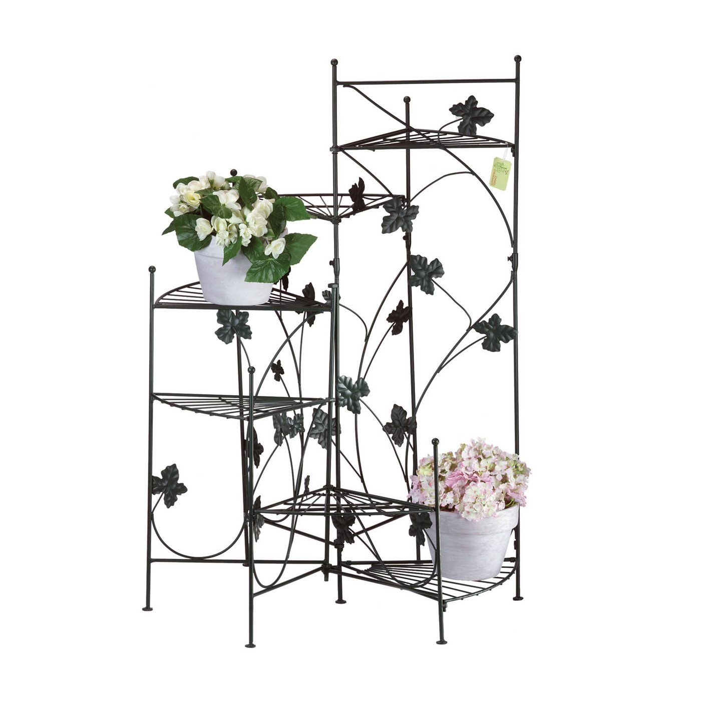 Ivy Design Staircase Plant Stand – Walmart With Ivory Plant Stands (View 3 of 15)