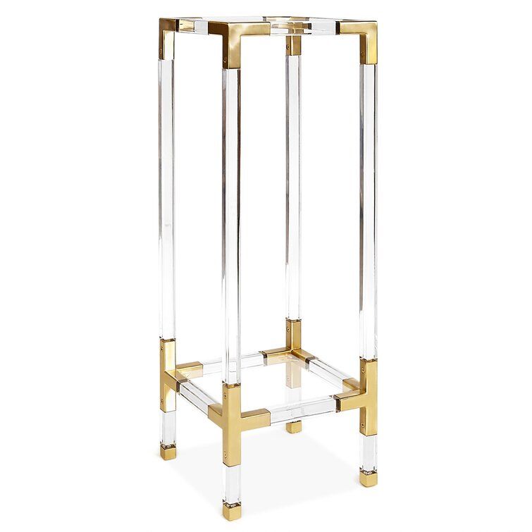 Jonathan Adler Jacques Square Pedestal Plant Stand | Wayfair Throughout Acrylic Plant Stands (View 15 of 15)