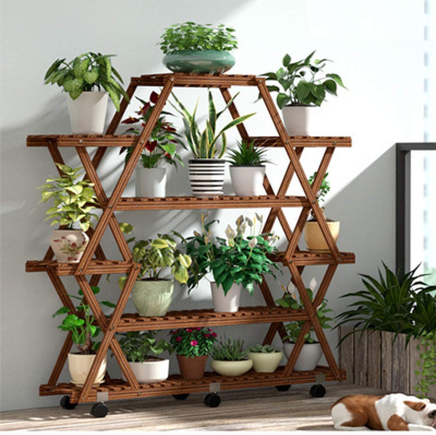 Large Plant Stand Indoor Outdoor – Elicas – Buy Brand Domain Name For Wide Plant Stands (View 6 of 15)