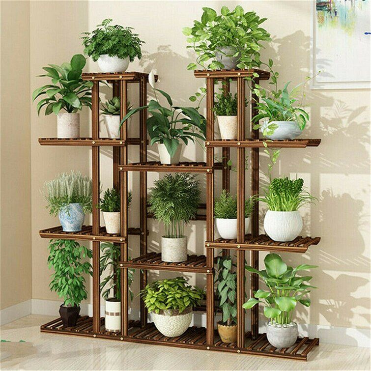 Lark Manor Large Multi Tier Plant Stand & Reviews | Wayfair With Regard To Wide Plant Stands (View 1 of 15)