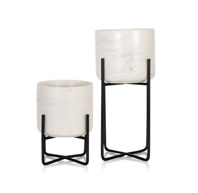 Marble Plant Stand | Pots For Indoor Houseplants | Uk Delivery In Marble Plant Stands (View 2 of 15)