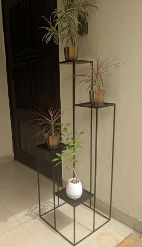 Metal Planter Stands (Black, Powder Coated)  30% Discount At Rs 5500 |  Garden Planters In Gurgaon | Id: 15574524991 For Powdercoat Plant Stands (View 3 of 15)