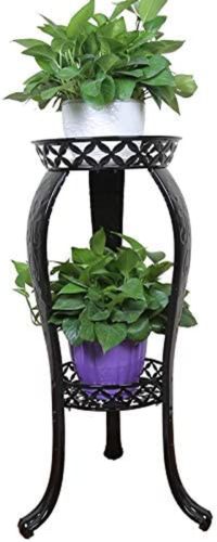 Metal Potted Plant Stand, 32Inch Rustproof Decorative Flower Pot Rack With  Indoo | Ebay Pertaining To 32 Inch Plant Stands (View 5 of 15)