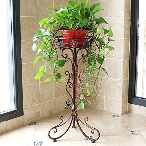 Metal Tall Plant Stand Indoor/Outdoor,Iron Flower Pot Holder Plant Small  Bronze | Ebay Intended For Bronze Small Plant Stands (View 8 of 15)