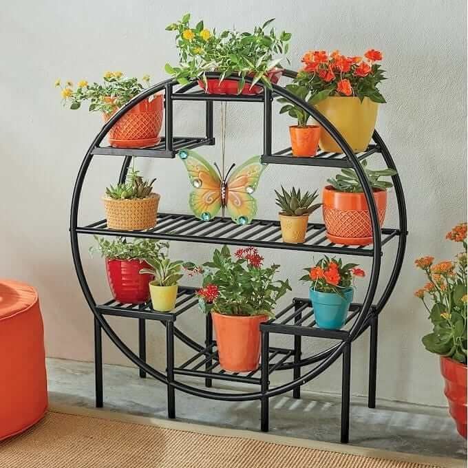 Modern Plant Shelf Ideas For Small Space – Engineering Discoveries |  Комнатные Растения Декор, Полки Под Растения, Декор Из Растений Throughout Round Plant Stands (View 8 of 15)