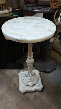 Nice Marble Top Plant Stand – Very Attractive – Elegant – Long Valley  Traders Inside Marble Plant Stands (View 7 of 15)