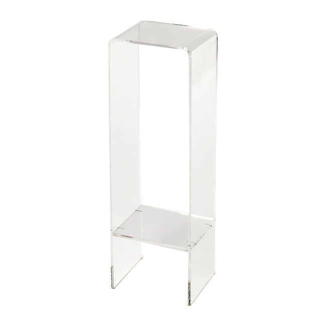 Offex Crystal Clear Acrylic Rectangular Plant Stand – Overstock – 21143642 In Crystal Clear Plant Stands (View 5 of 15)