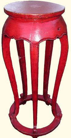 Oriental Five Legged Plant Stand Red Lacquer | Plant Stand, Red Lacquer,  Asian Plants Pertaining To Red Plant Stands (View 11 of 15)