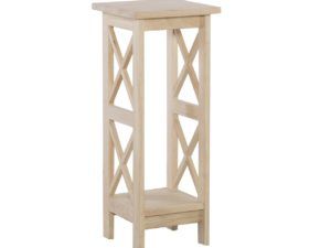 Ot 3069X 36 Inch Tall X Sided Plant Stand | Unfinished Furniture Of  Wilmington Pertaining To 36 Inch Plant Stands (View 8 of 15)