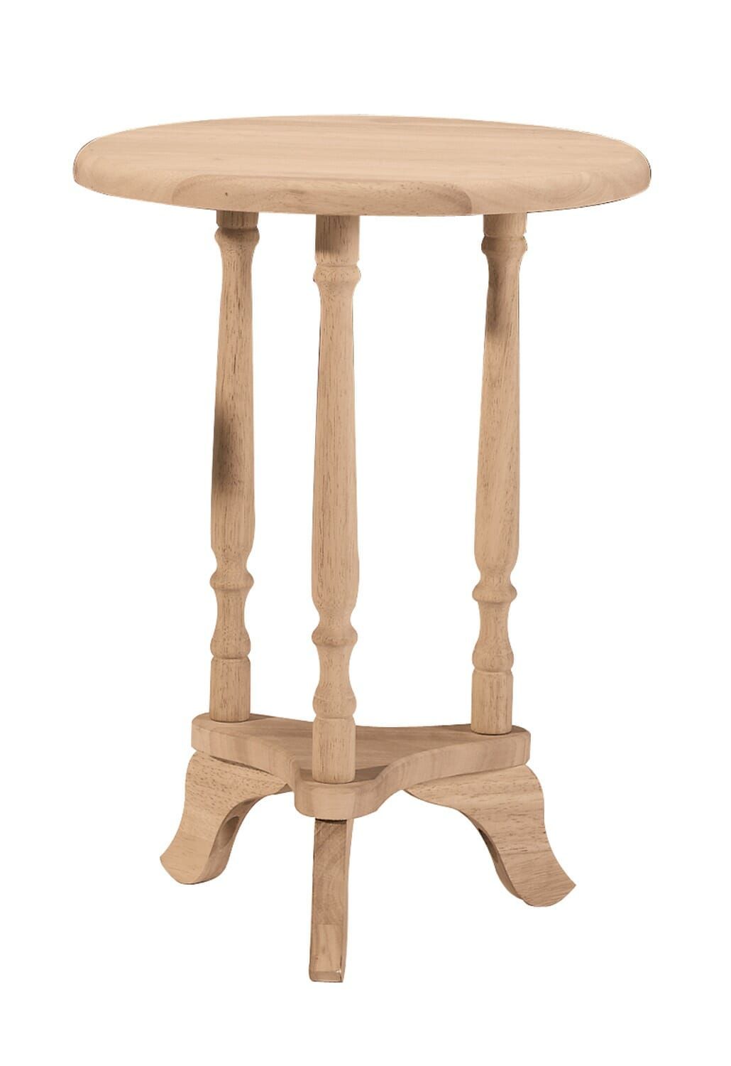 Ot 601 16 Inch Round Plant Stand/Tea Table | Unfinished Furniture Of  Wilmington For 16 Inch Plant Stands (View 11 of 15)