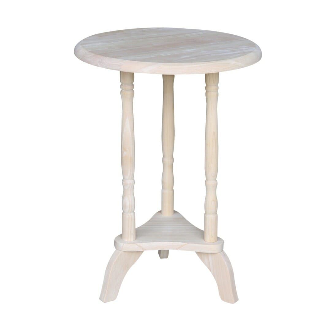 Ot 601 16 Inch Round Plant Stand/Tea Table | Unfinished Furniture Of  Wilmington Throughout 16 Inch Plant Stands (View 15 of 15)