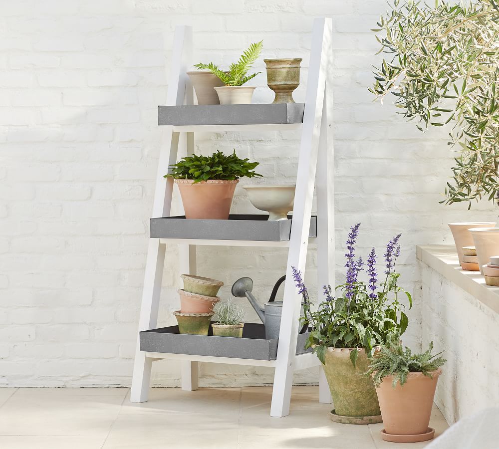 Parker Three Tier Plant Stand | Pottery Barn Throughout Three Tier Plant Stands (View 5 of 15)