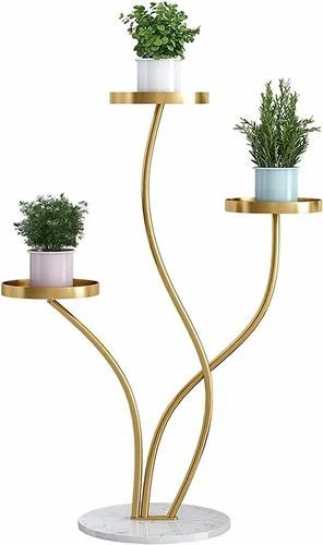 Plant Stand Creativity Iron Plant Stand Outdoor Indoor Marble Base Planter  Holder Flower Stand At Best Price In Nashik For Iron Base Plant Stands (View 5 of 15)