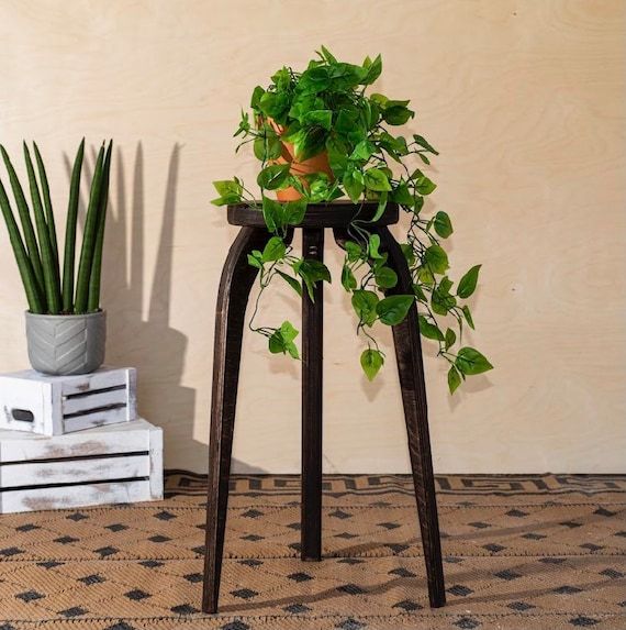 Plant Stand Medium Size Indoor Plant Stand Plant Stool – Etsy Uk For Medium Plant Stands (View 10 of 15)