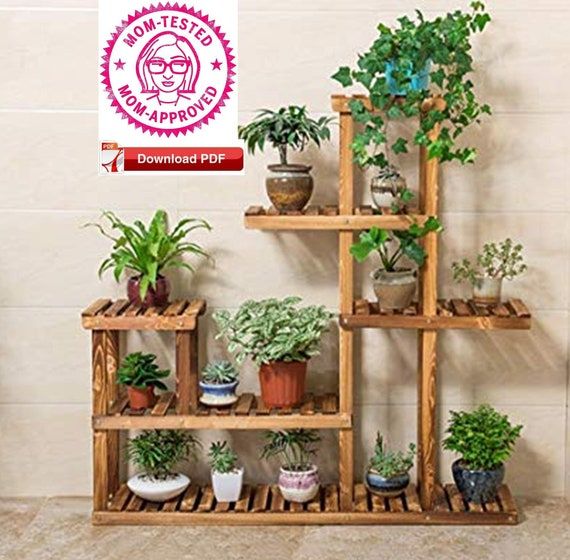 Plant Stand Plan/Indoor Plant Stand Plan/Pdf – Etsy France With Regard To Indoor Plant Stands (View 2 of 15)