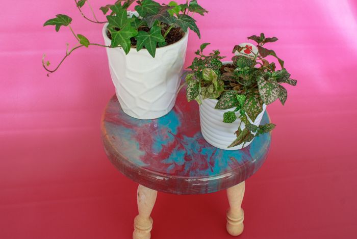 Poured Resin Plant Stand – Resin Crafts Blog Inside Resin Plant Stands (View 3 of 15)