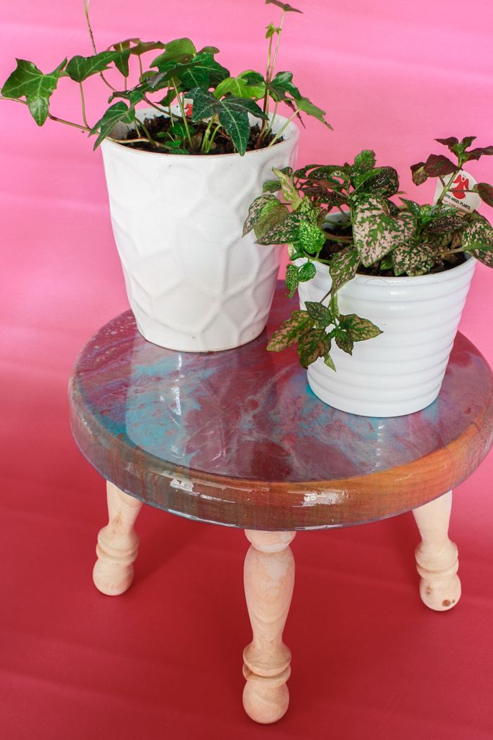Poured Resin Plant Stand – Resin Crafts Blog Regarding Resin Plant Stands (View 4 of 15)