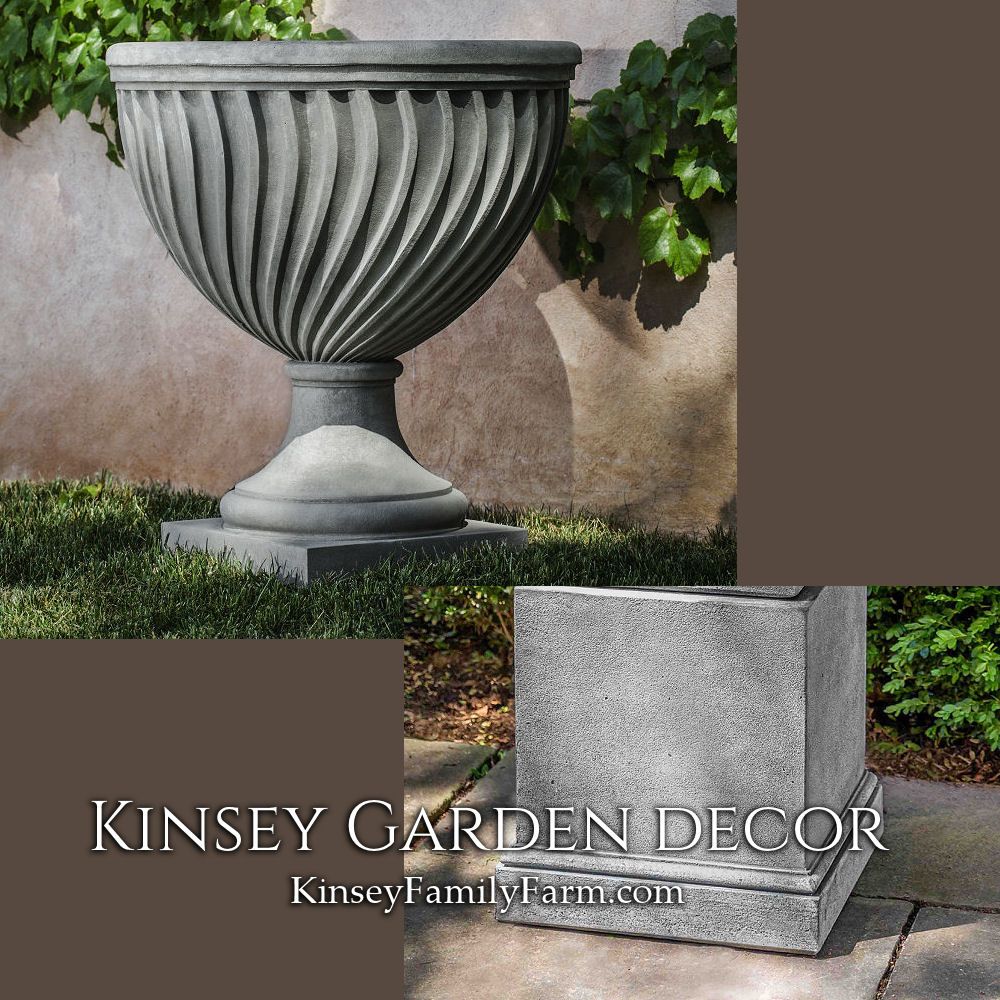 Quadrille Urn On Pedestal Planter Stand Kinsey Garden Decor Inside Greystone Plant Stands (View 10 of 15)