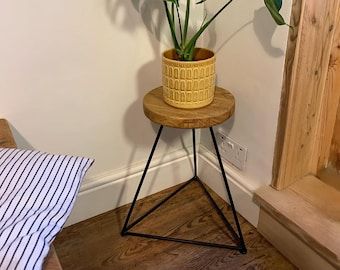 Recycled Plant Stand – Etsy Uk Intended For Prism Plant Stands (View 14 of 15)