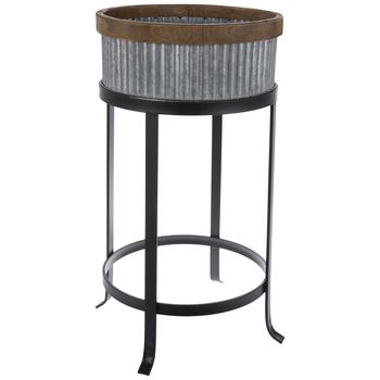 Ridged Galvanized Metal Plant Stand – Buy Metal Flower Planter Stand,Flower  Planter Stand,Powder Coated Metal Flower Planter Stand Product On  Alibaba With Regard To Galvanized Plant Stands (View 8 of 15)