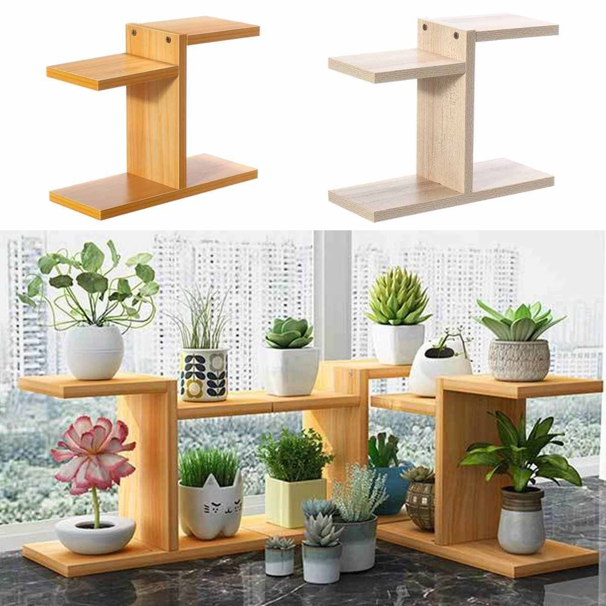 Simple Household Mdf Multi Layer Plant Stand Succulent Shelf Rack Balcony  Indoor Coffee Bar Desktop Garden Flower … | House Plants Decor, Plant Stand,  Plant Shelves With Particle Board Plant Stands (View 1 of 15)