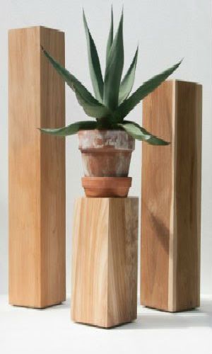 Solid Teak Plant Stands – Square: Landcraft Environments Throughout 24 Inch Plant Stands (View 6 of 15)
