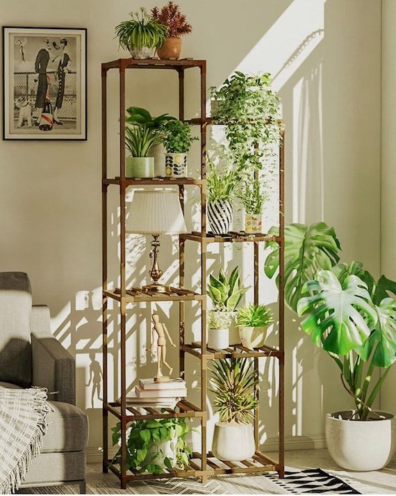 Tall Plant Stand For Indoor Plants Outdoor Corner Plant Shelf – Etsy Canada With Tall Plant Stands (View 4 of 15)