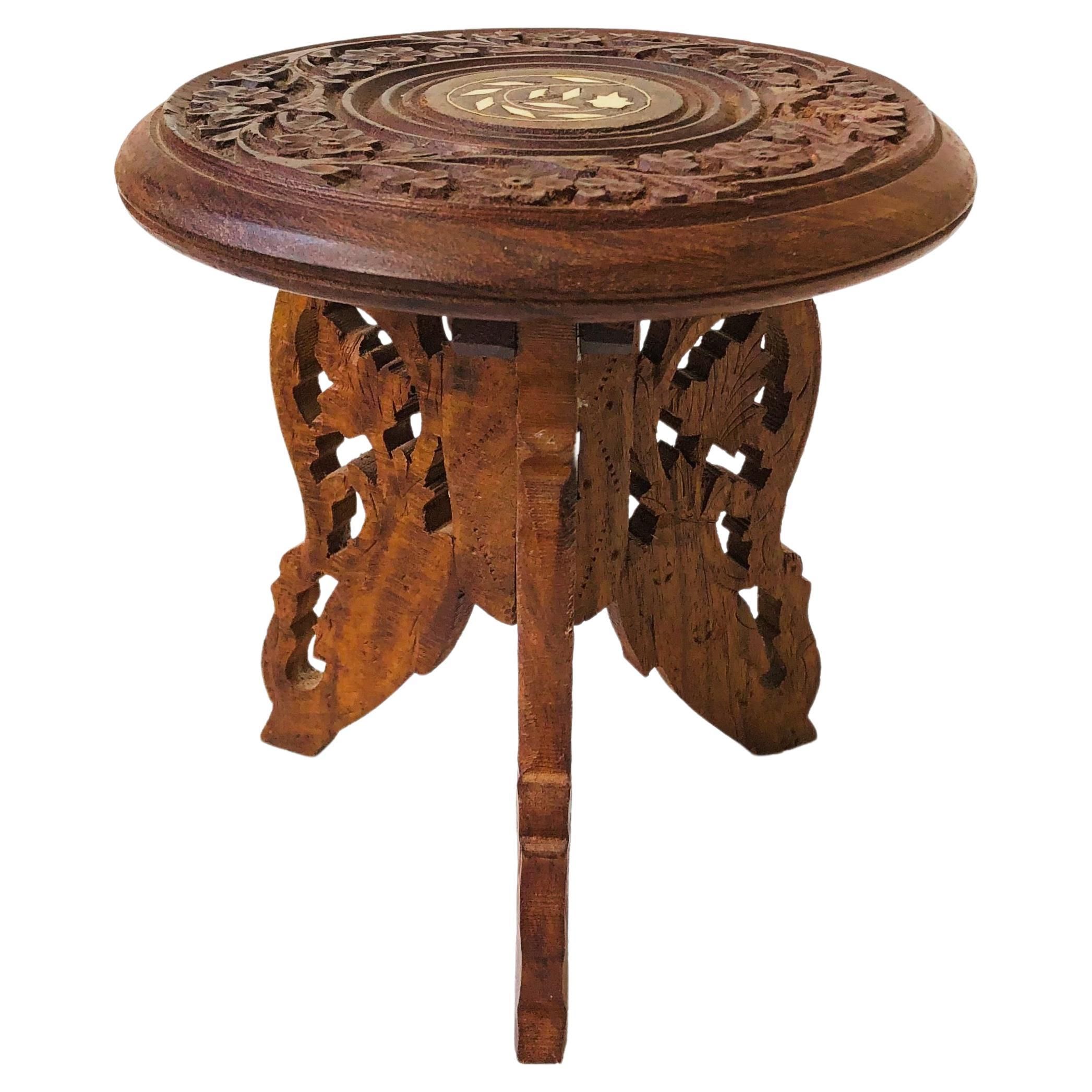 Vintage Medium Carved Wood Plant Stand For Sale At 1Stdibs Regarding Carved Plant Stands (View 3 of 15)