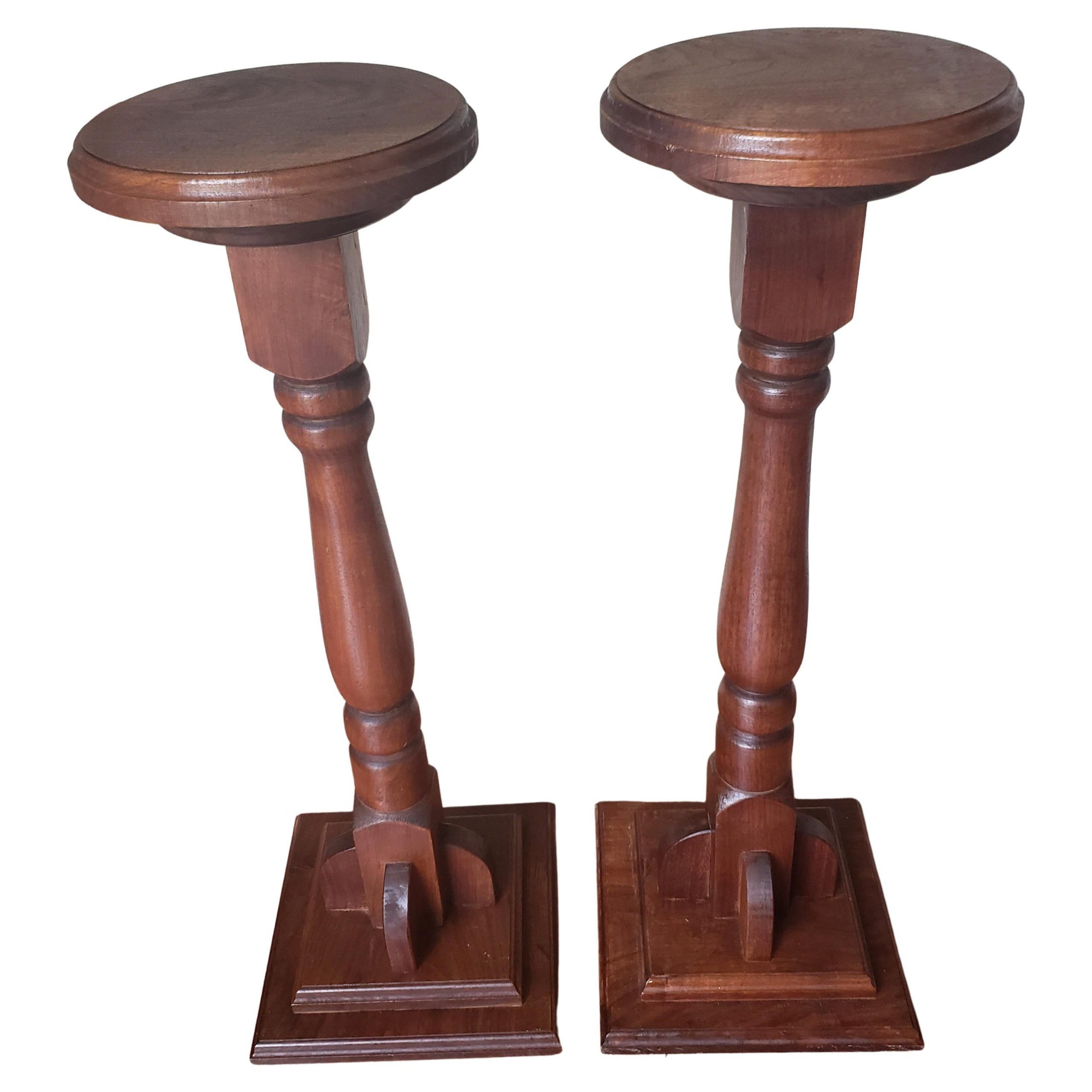 Vintage Torcheres Victorian Style Solid Mahogany Plant Stands, A Pair For  Sale At 1Stdibs | Vintage Pedestal Plant Stand, Victorian Plant Stands,  Victorian Style Plant Stand Pertaining To Pedestal Plant Stands (View 9 of 15)