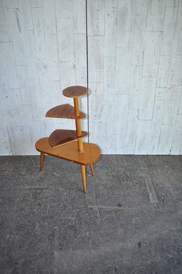 Vintage Wood Plant Stand, 1950S For Sale At Pamono Within Vintage Plant Stands (View 3 of 15)