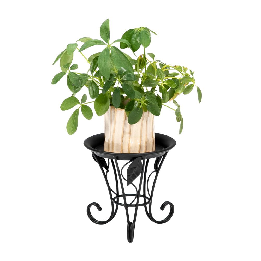 Zimtown Metal Flower Pot Rack Plant Display Stand Black, 5 X 5 X 5 Inches –  Walmart With 5 Inch Plant Stands (View 3 of 15)