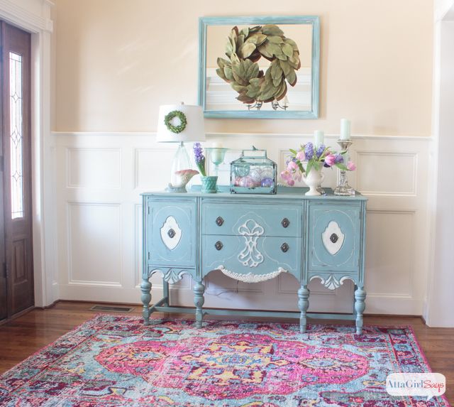 10 Boldly Colorful Vintage Area Rugs : Atta Girl Says With Pink And Aqua Rugs (Photo 9 of 15)