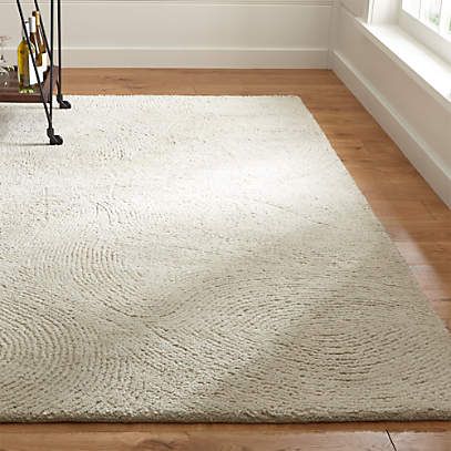 Alfredo Ivory Wool Area Rug | Crate & Barrel Throughout Ivory Rugs (View 12 of 15)