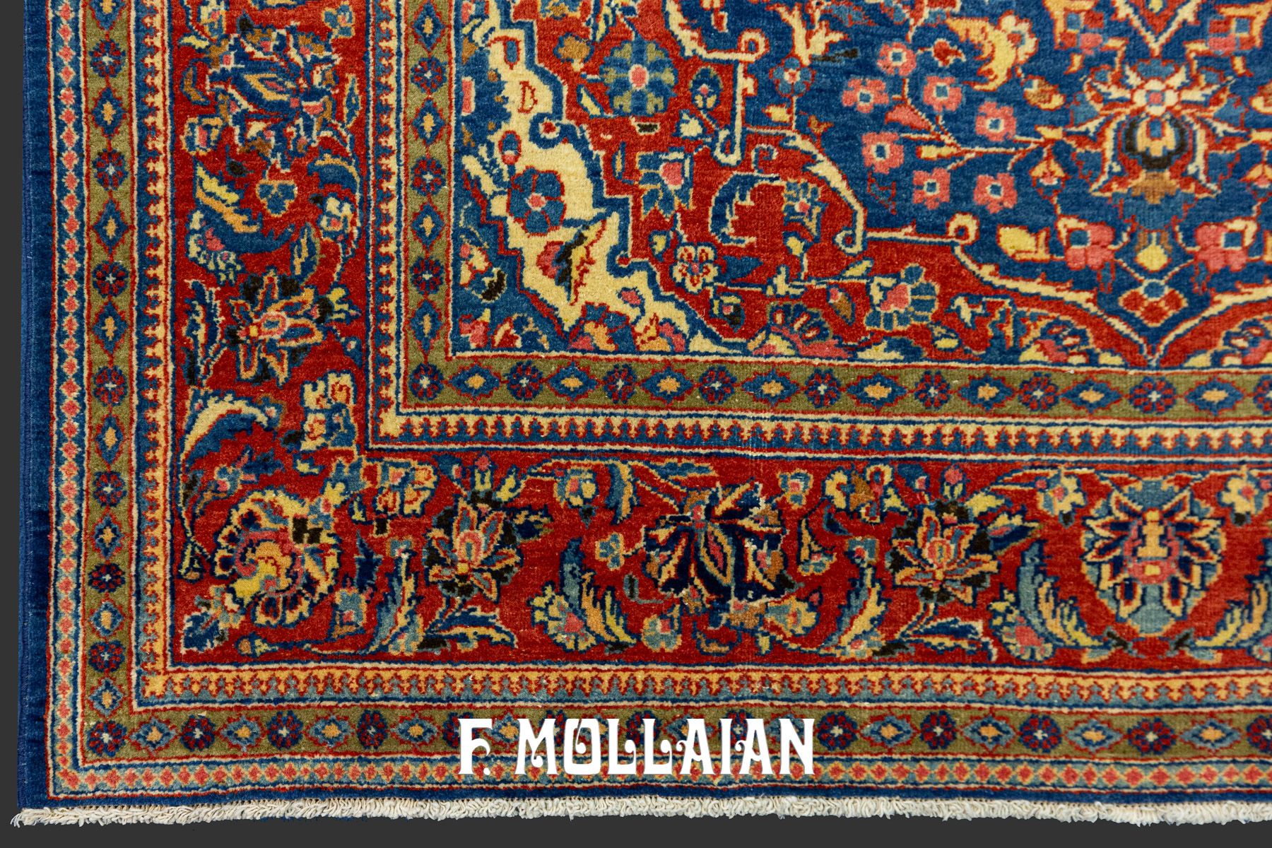 Antique Persian Kashan Kurk Rug With Classical Medallion Design N°:81159096  – Mollaian Farzin Carpets With Regard To Classical Rugs (Photo 7 of 15)