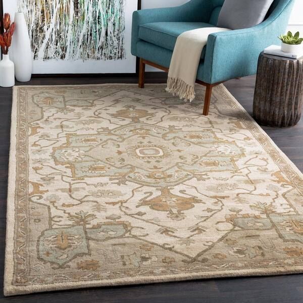 Artistic Weavers Demetrios Beige 6 Ft. X 9 Ft. Indoor Oval Area Rug  S00151007488 – The Home Depot With Timeless Oval Rugs (Photo 13 of 15)