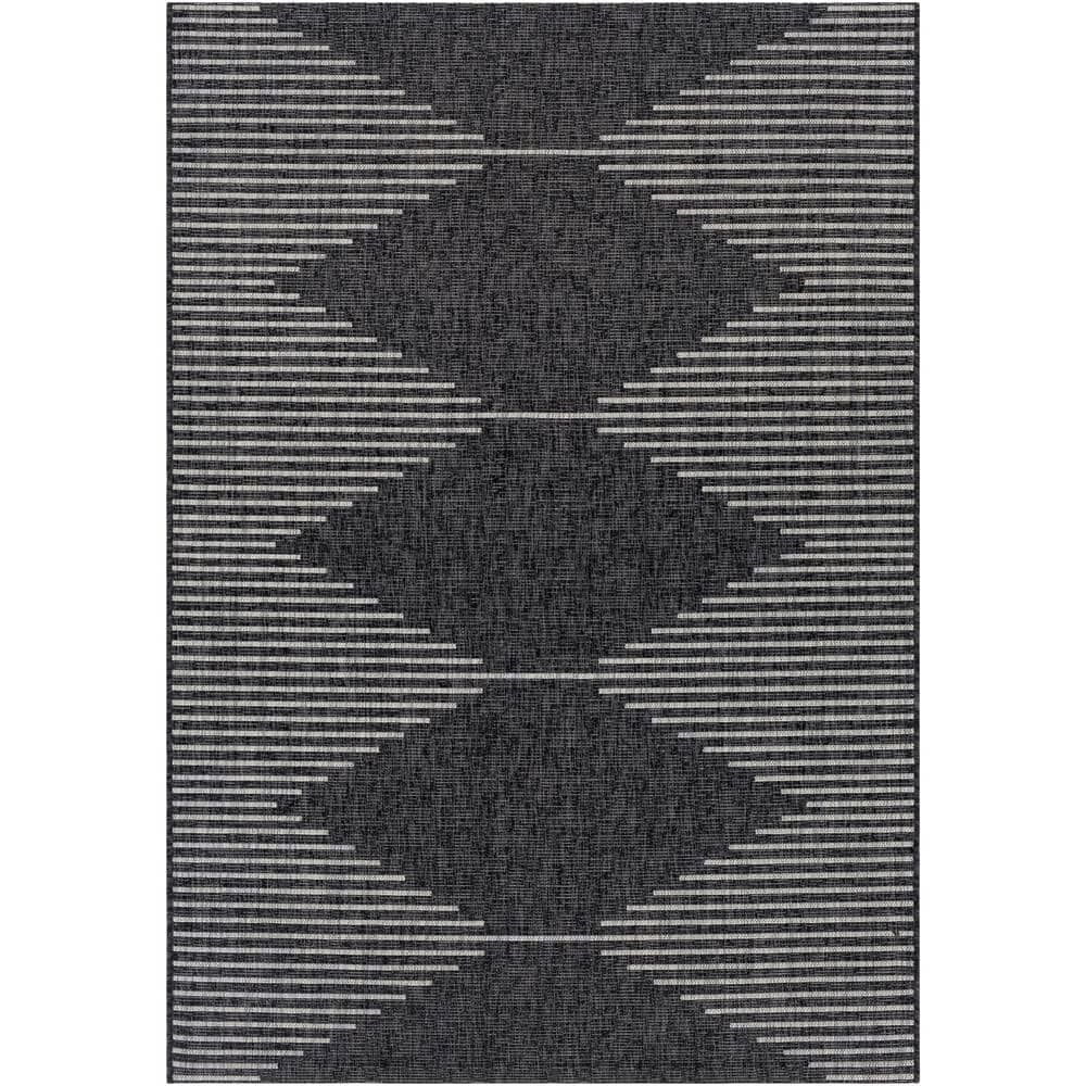 Artistic Weavers Peroti Charcoal 2 Ft. X 3 Ft. Global Indoor/Outdoor Area  Rug S00161031283 – The Home Depot Inside Charcoal Outdoor Rugs (Photo 9 of 15)