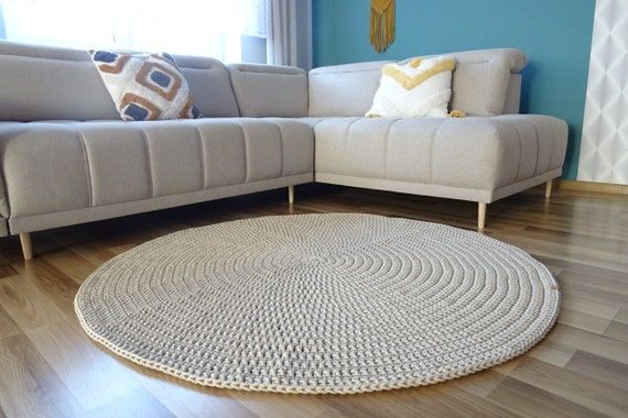Beige Round Rug Many Colors Rugs For Living Room Nursery – Etsy For Beige Round Rugs (Photo 9 of 15)