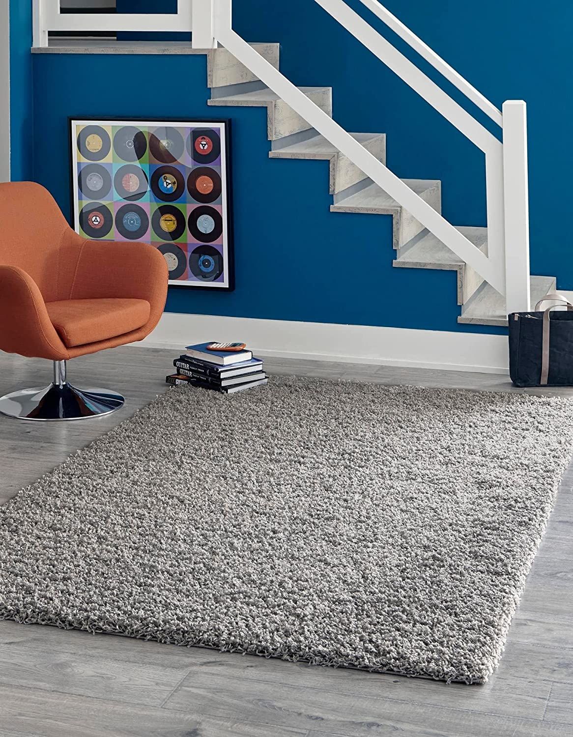 Buy Rugs – Über Cozy Solid Shag Collection Rug – Cloud Gray Shag Rug  Perfect For Bedrooms, Dining Rooms, Living Rooms, 5 X 8 Feet Online At  Lowest Price In Ubuy Nigeria (View 15 of 15)