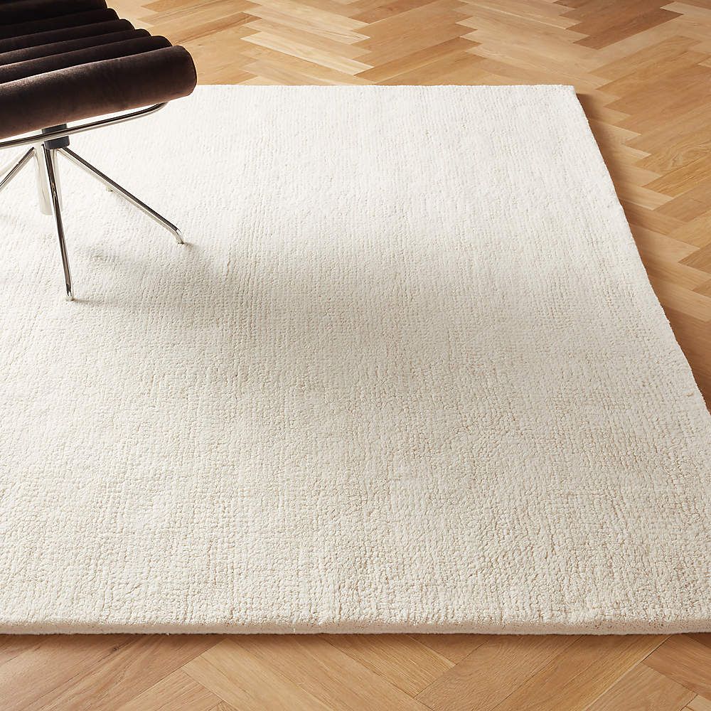 Byron Merino Wool Handwoven Ivory Area Rug | Cb2 With Regard To Ivory Rugs (View 4 of 15)