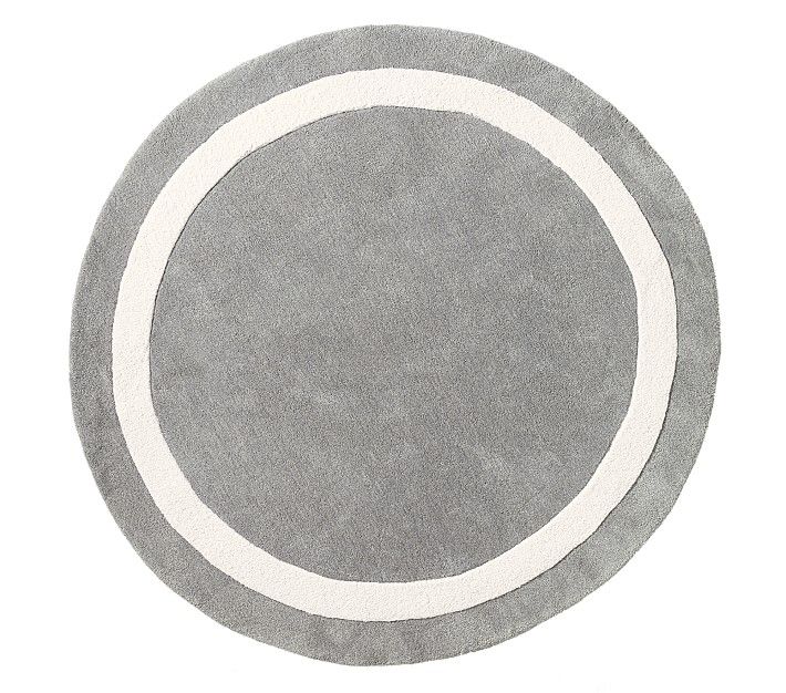 Classic Border Round Rug | Pottery Barn Kids With Regard To Border Round Rugs (Photo 5 of 15)