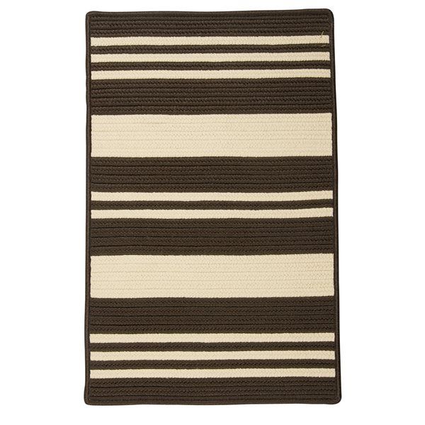 Colonial Mills Bayou 7 In X 7 In Brown Square Indoor/Outdoor Stripe Coastal  Rug Yu82R084X084S | Rona Within Coastal Square Rugs (View 11 of 15)