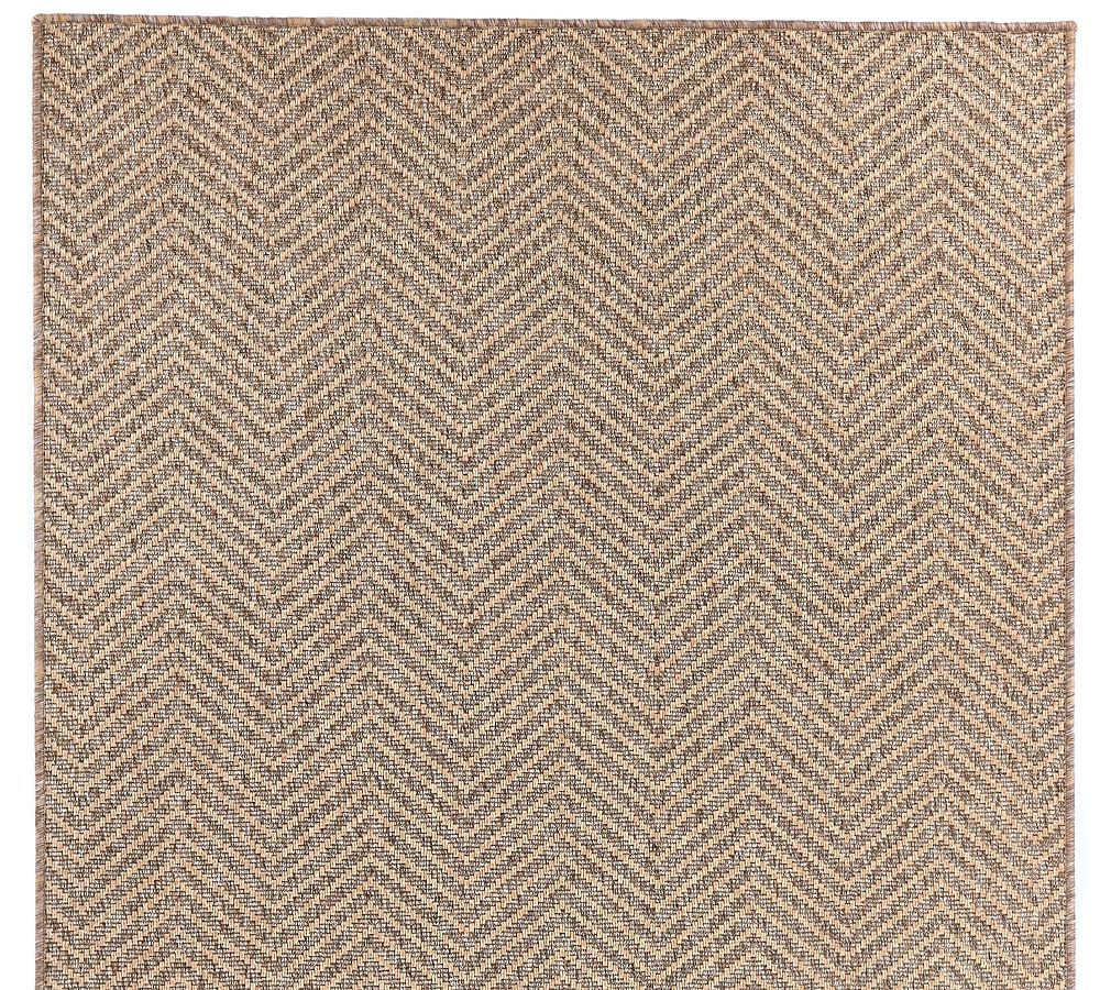 Custom Woven Chevron Outdoor Rug | Pottery Barn Intended For Woven Chevron Rugs (Photo 5 of 15)
