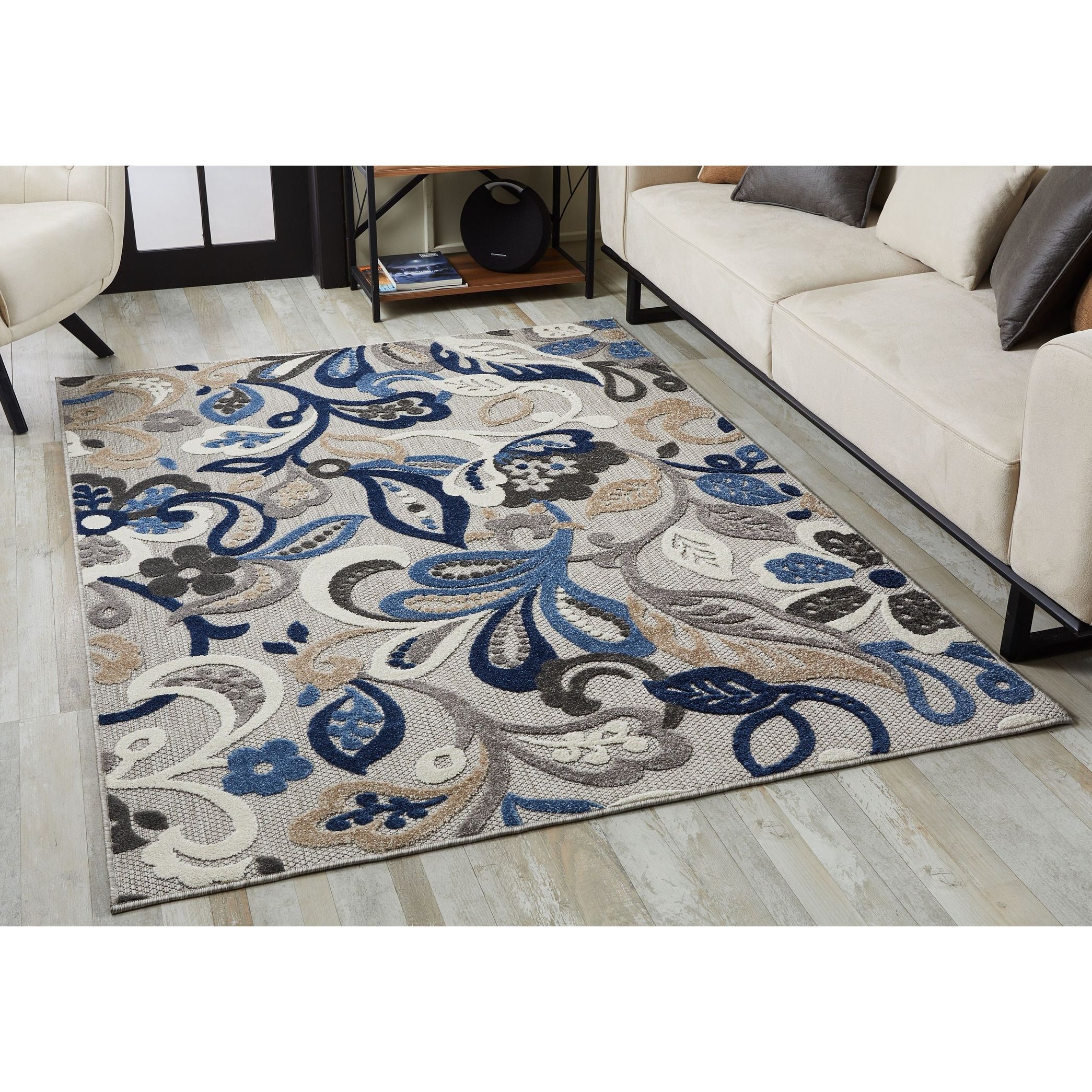 Domani Napa Floral Textured Indoor/ Outdoor Rug – On Sale – Overstock –  33806420 Throughout Napa Indoor Rugs (Photo 1 of 15)