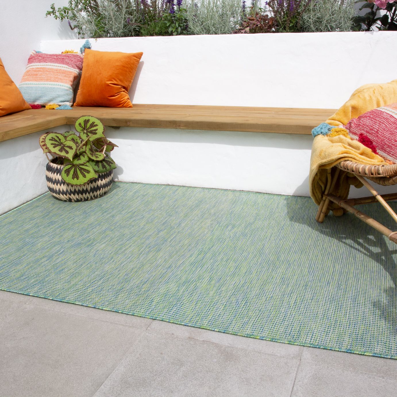 Green Mottled Indoor | Outdoor Rug | Patio | Kukoon Rugs Online Within Green Outdoor Rugs (Photo 14 of 15)