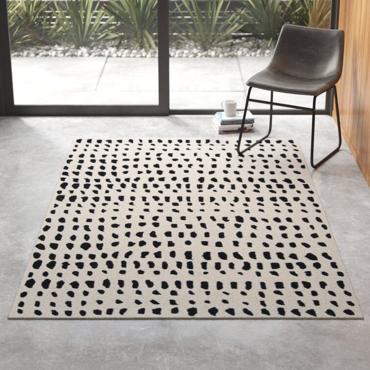 Handmade Wool Ivory/Black Rug & Reviews | Allmodern For Ivory And Black Rugs (View 13 of 15)